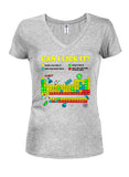 Can I Lick It Periodic Table Juniors V Neck T-Shirt