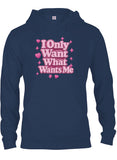 I Only Want What Wants Me Pink Text T-Shirt