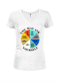 You May Ask Yourself Juniors V Neck T-Shirt