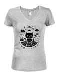 Cat Food Juniors V Neck T-Shirt
