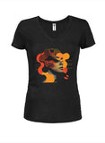 Noble Beauty Juniors V Neck T-Shirt