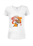 Noble Beauty Juniors V Neck T-Shirt