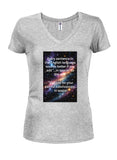 In Space Juniors V Neck T-Shirt
