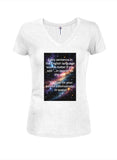 In Space Juniors V Neck T-Shirt