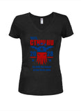 Vote Cthulhu 2028 Juniors V Neck T-Shirt