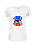 Save Ferris Badge T-Shirt - Five Dollar Tee Shirts