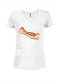 No Regerts Tattoo Juniors V Neck T-Shirt