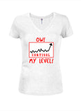 Ow my cortisol level! Juniors V Neck T-Shirt