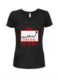 Ow my cortisol level! Juniors V Neck T-Shirt