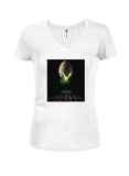 Alien Easter Egg Juniors V Neck T-Shirt