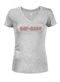 8675309 Juniors V Neck T-Shirt