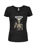 Everything is great Juniors V Neck T-Shirt