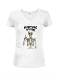 Everything is great Juniors V Neck T-Shirt