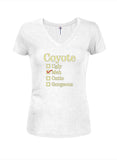 Coyote Meh Juniors V Neck T-Shirt