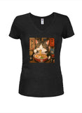 Love Ramen Juniors V Neck T-Shirt