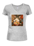 Love Ramen Juniors V Neck T-Shirt