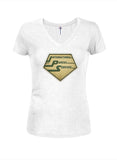 International Parcel Service Vintage Badge Juniors V Neck T-Shirt - Five Dollar Tee Shirts