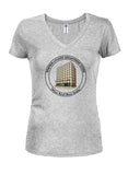 Winfred-Louder Logo Juniors V Neck T-Shirt