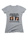 How Much Do You Like Kids? Juniors V Neck T-Shirt