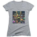 The Mad Scientist's Monster Juniors V Neck T-Shirt