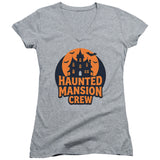 Haunted Mansion Crew Juniors V Neck T-Shirt