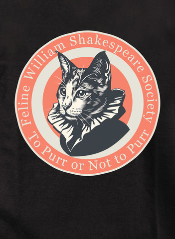 Feline William Shakespeare Society Kids T-Shirt