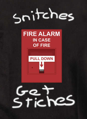 Fire Alarm Snitches Kids T-Shirt