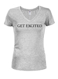 Get Excited Juniors V Neck T-Shirt