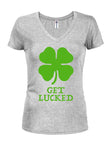 Get Lucked Juniors V Neck T-Shirt