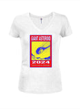 Giant Asteroid 2024 Juniors V Neck T-Shirt