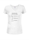 Geometry Quiz Juniors V Neck T-Shirt