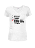 Gonna Die Alone With 12 Cats T-Shirt
