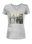 Gustave Caillebotte - Paris Street; Rainy Day Juniors V Neck T-Shirt