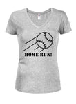 Home Run! Juniors V Neck T-Shirt