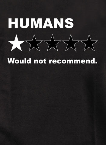 Humans. Would not recommend Kids T-Shirt