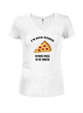 I'm Into Fitness Pizza Juniors V Neck T-Shirt