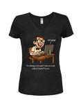 I'm Seeing a New Girl Juniors V Neck T-Shirt