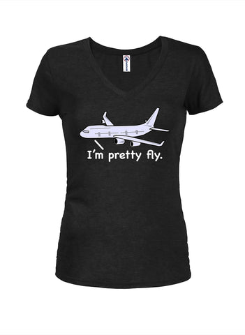 I’m pretty fly Juniors V Neck T-Shirt