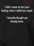 I didn’t mean to hurt your feelings T-Shirt