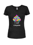 Como crayones Juniors V cuello camiseta