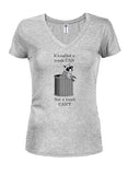 It's Called a Trash CAN Juniors V Neck T-Shirt