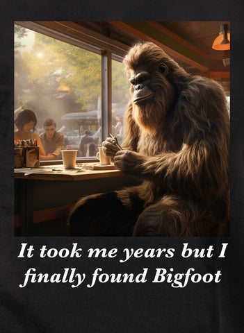 It took me years but I finally found Bigfoot Kids T-Shirt