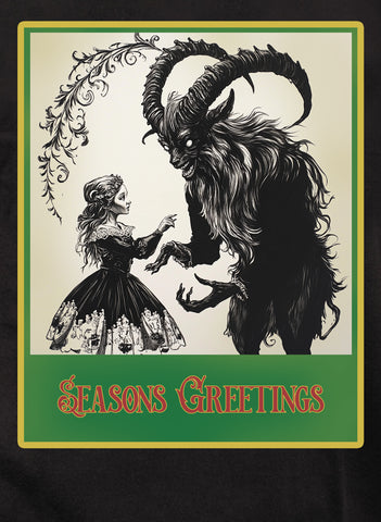 Krampus Seasons Greetings Kids T-Shirt