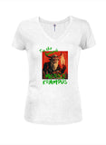 Krampus Tis the Season T-shirt col en V pour junior