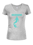 MERMAN! Juniors V Neck T-Shirt