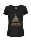 Merry Drunkmas! Juniors V Neck T-Shirt