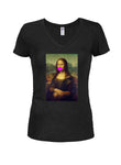 Mona Lisa Chewing Gum Juniors V Neck T-Shirt