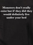 Monsters don’t really exist Kids T-Shirt