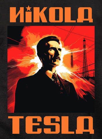 Camiseta de propaganda de Nikola Tesla