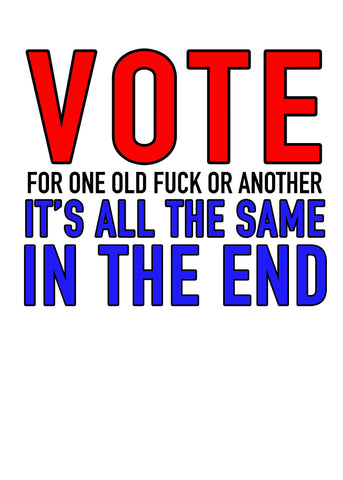 Vote for One Old Fuck or Another Kids T-Shirt